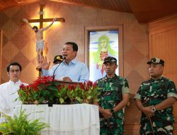 Bupati Tangerang Bersama Forkopimda Monitoring Pelaksanaan Ibadah Natal di Pasar Kemis