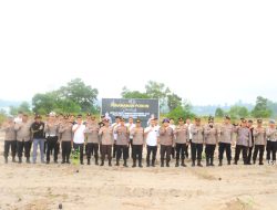 Polres Bangka Lakukan Penanaman Pohon dalam Rangka Operasi Tertib Tambang Menumbing 2025