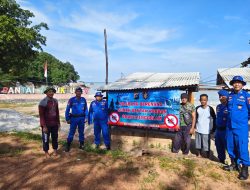 Gelombang Besar, Sat Polairud Polres Bangka Himbau Pengunjung Wisata Pantai