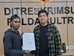 HMPL Resmi Laporkan Tindak pidana Korupsi Kades Latawe Ke Polda SULTRA