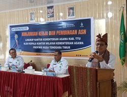 Diiringi Naton Adat  dan Tarian  KEMENAG  TTU Menyambut Kunker Kakanwil KlEMENAG  NTT