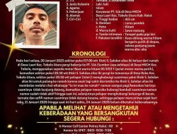 Warga Tobelo Utara Dilaporkan Hilang, Keluarga Minta Bantuan Masyarakat