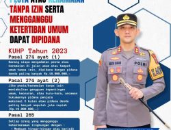 Polres Minahasa Utara Ingatkan Pesta Tanpa Izin dan Melewati Batas Waktu Dapat Dipidana