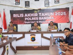Polres Bangka Gelar Pres Release Akhir Tahun 2025 ; 10.169 jiwa masyarakat Kabupaten Bangka selamat dari bahaya narkoba.   
