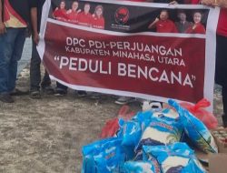 Bupati Minahasa Utara Joune Ganda Salurkan Bantuan bagi Korban Bencana di Desa Gangga Satu