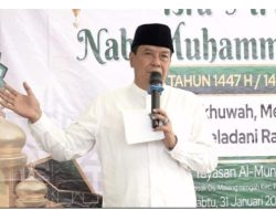 Bupati Tangerang Hadiri Pengajian Rutin dan Peringatan Isra Mi’raj Majelis Taklim Al-Munir Pagedangan
