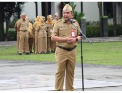 Pimpin Apel Awal Februari, Sekda Tekankan Percepatan Kinerja dan Kepedulian Bencana