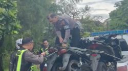 Kasat Lantas Polres Bitung Pimpin Patroli Subuh, Aksi Balap Liar Remaja Berhasil Dibubarkan