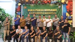 Polresta Manado Pererat Sinergitas, Kapolresta Pimpin Buka Puasa Bersama Wartawan