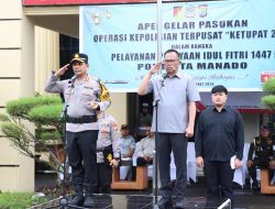 Polresta Manado Gelar Apel Pasukan Operasi Ketupat Samrat 2026, Siap Amankan Idul Fitri 1447 H