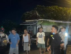 Polres Ternate saat bubarkan tawuran pemuda di lingkungan Ngidi, Kelurahan Makassar Barat, Kota Ternate