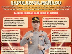 Kapolresta Manado Tegaskan: Masyarakat Tetap Tenang, Waspada, dan Saling Jaga — Kami siapkan Layanan 110 Siaga 24 Jam untuk Masyarakat