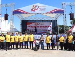 Pererat Sinergitas dan Kebersamaan, Polresta Manado Gelar Olahraga Bersama Peringati Hari Bhayangkara Ke-80